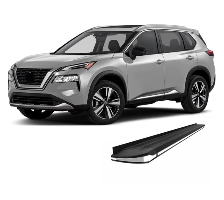 Exceed Black Horse Running Boards Compatible with 2014-2020 Nissan Rogue (Excl. Select Models)-EX-NIRO-14
