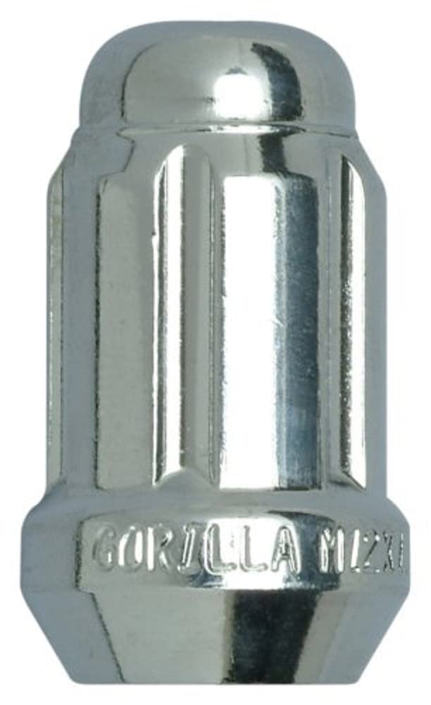 Acorn Chrome Gorilla Automotive Small Diameter Lug Nuts (12mm x 1.50" Thread Size), Pack of 100