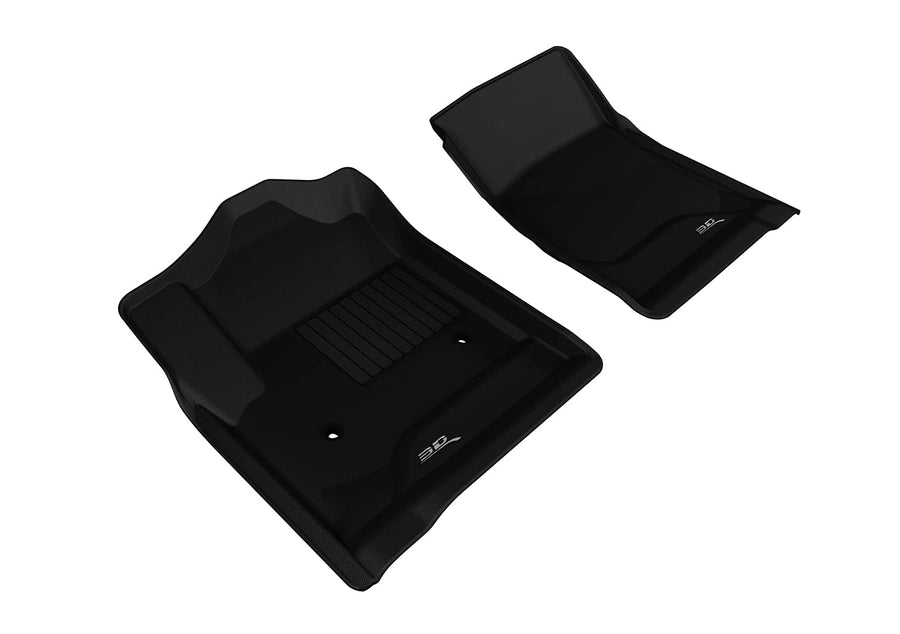 2014-2018 Chevrolet/GMC Silverado/Sierra Regular Cab 3D MAXpider Kagu 1st Row Floormat - Black (L1CH05611509)