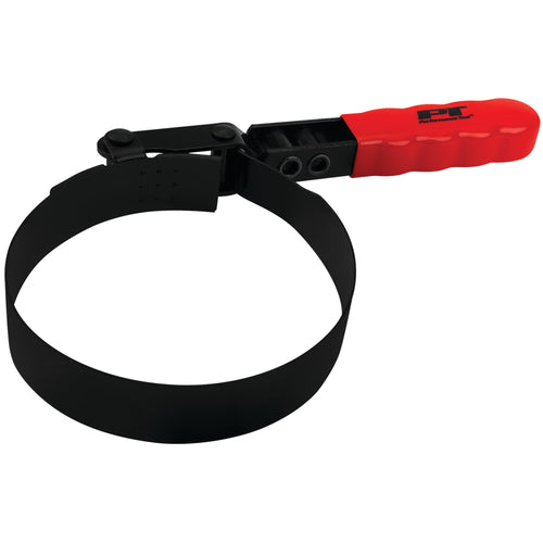 W54048 Performance Tool Swivel Handle Oil Filter Wrench for 4 to 4 3/8-Inch Filters with Studded Band and Vinyl Grip Handle