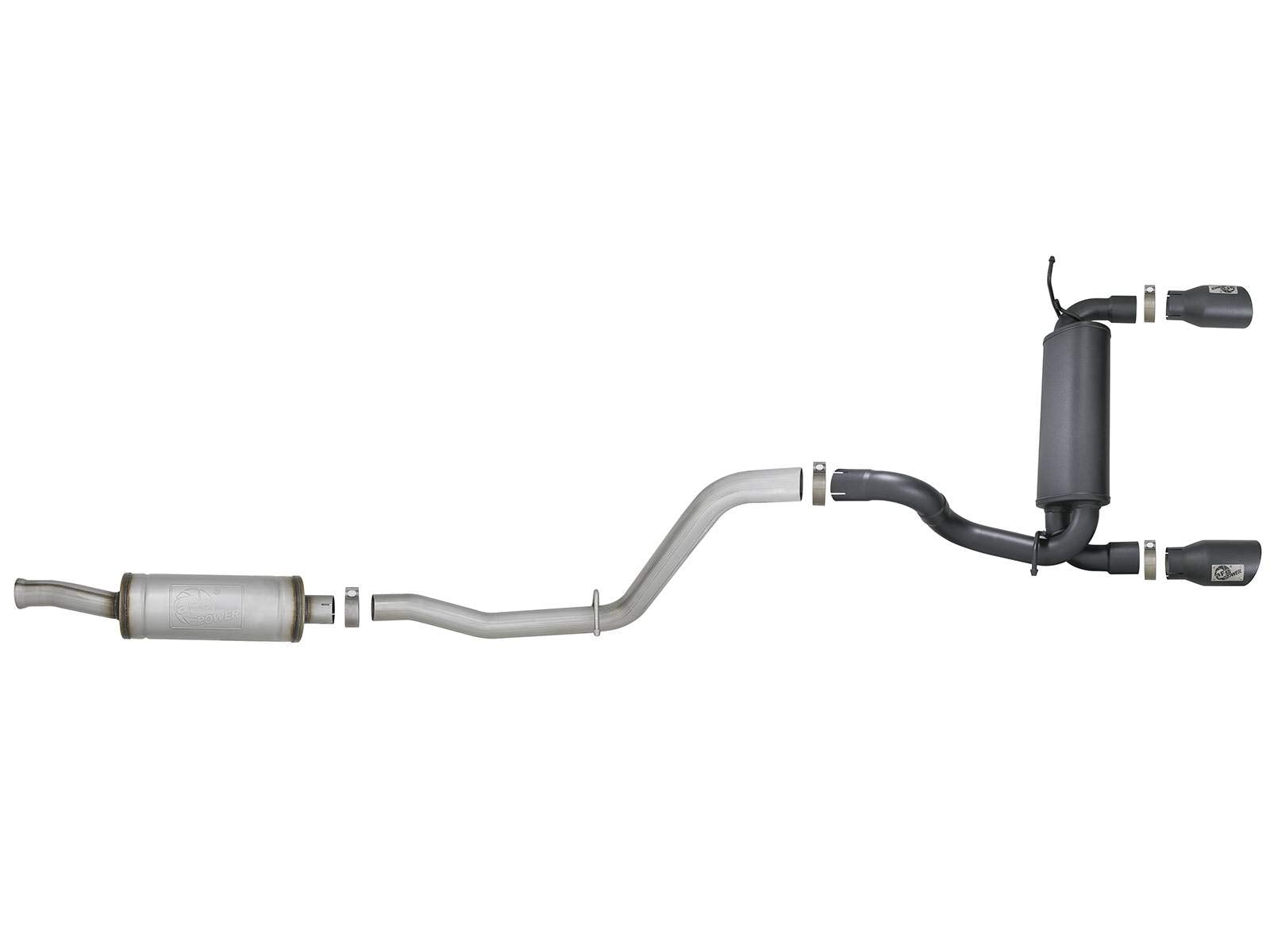 Rebel Series aFe Power 49-48066-B Performance Cat-Back Exhaust System