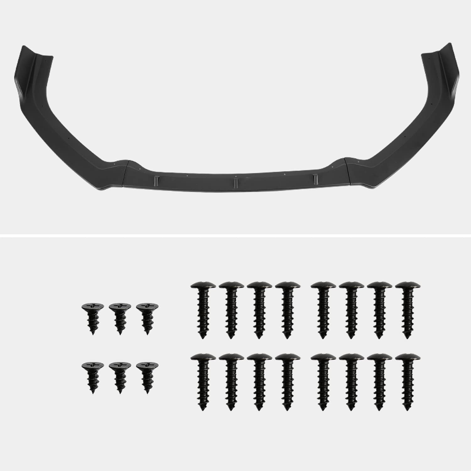 Matte Black Spec-D Tuning Front Bumper Lip Spoiler 3PC Compatible with 2019-2020 Nissan Altima 4-Door
