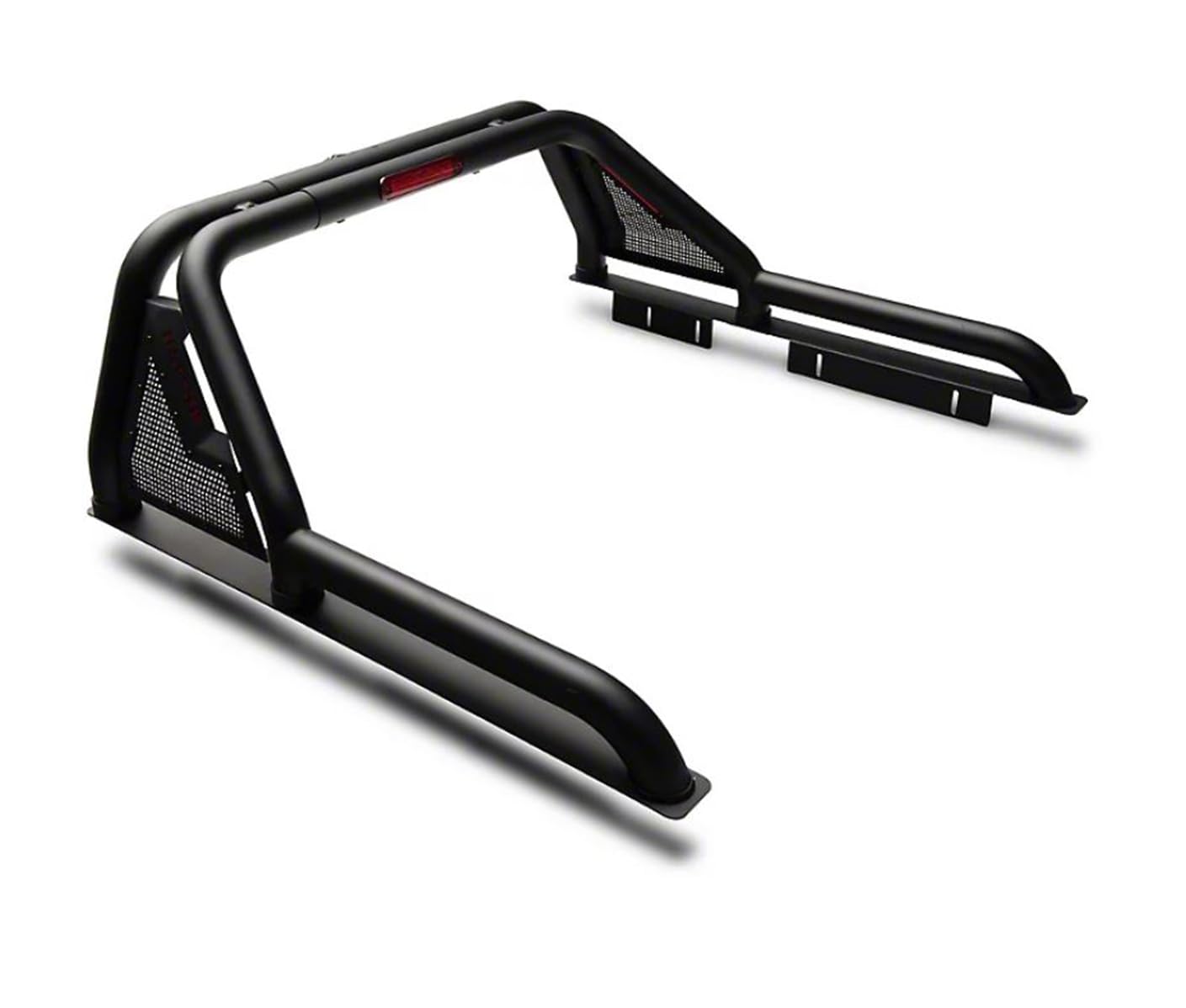 Gladiator Roll Bar Black Horse Incl. Set of 5.3" Dia.Led Lights w/Black Trim Ring Modular Black Compatible with 2015-2024 GMC Canyon|2015-2024 Chevrolet Colorado|2015-2024 Toyota Tacoma-GLRB-03B-PLFB