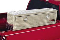 Top Mount TrailFX Truck Bed Tool Box 2 Door Polished 16-Gauge Diamond Tread Aluminum 9.4 Cubic Foot Capacity 72" Length 13-1/4" Width 17" Height Bright Finish 170721
