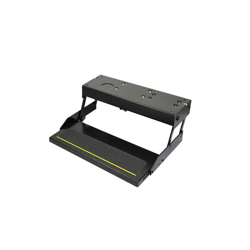 28 Series Kwikee Electric Step Frame Assembly for RV, Travel Trailers, and Motorhomes, Hidden Light, 8.5" Step Rise, Anti-Slip Surface, Heavy-Gauge Steel Construction - 3747457