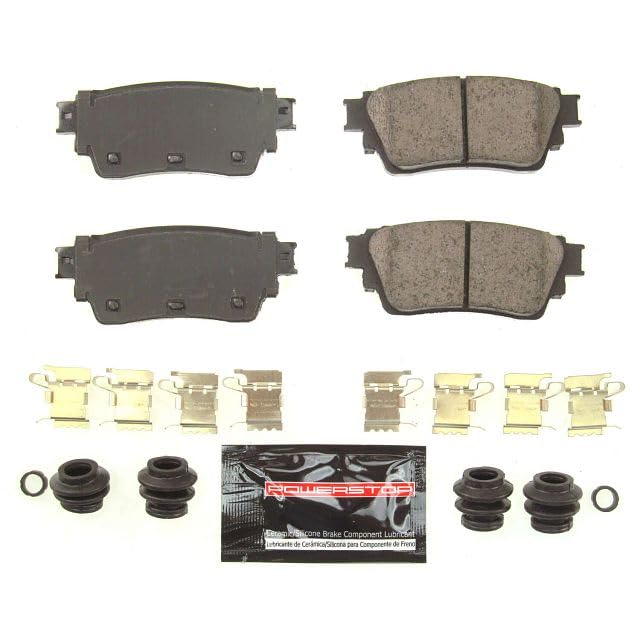 Power Stop Z23-2200 Z23 Evolution Sport Rear Carbon Fiber Infused Ceramic Brake Pads with Hardware For Nissan Altima 2019-2023, Nissan Kicks 2021-2022 [Model Specific]