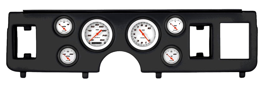 Velocity White Classic Instruments CDMU79VSW01BL Direct Fit 6 Gauge Set Compatible with 1979-1986 Mustang