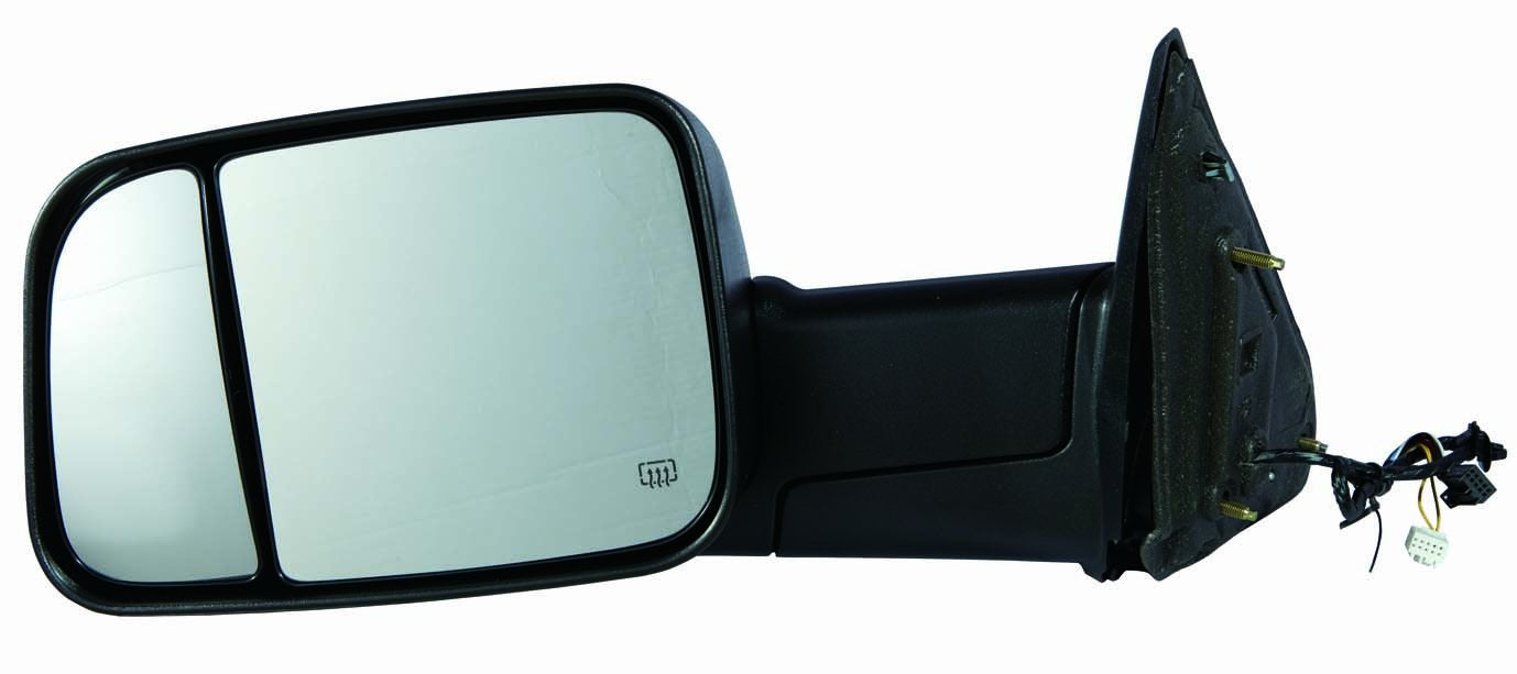 Dodge RAM 1500/2500/3500 Driver Side DEPO 334-5419L3EFH1 Textured Heated Power Towing Mirror with Turn Signal, Puddle Lamp