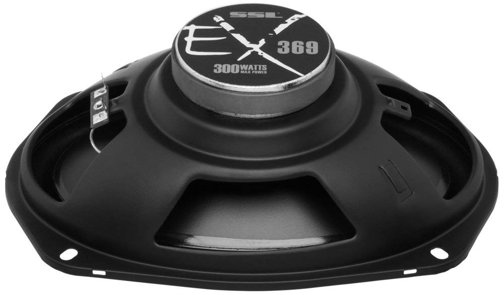 EX369 Sound Storm Laboratories 6 x 9 Inch Car Audio Door Speakers - 300 Watts (per Pair), Coaxial, 3 Way, Full Range, 4 Ohms, Bocinas para Carro