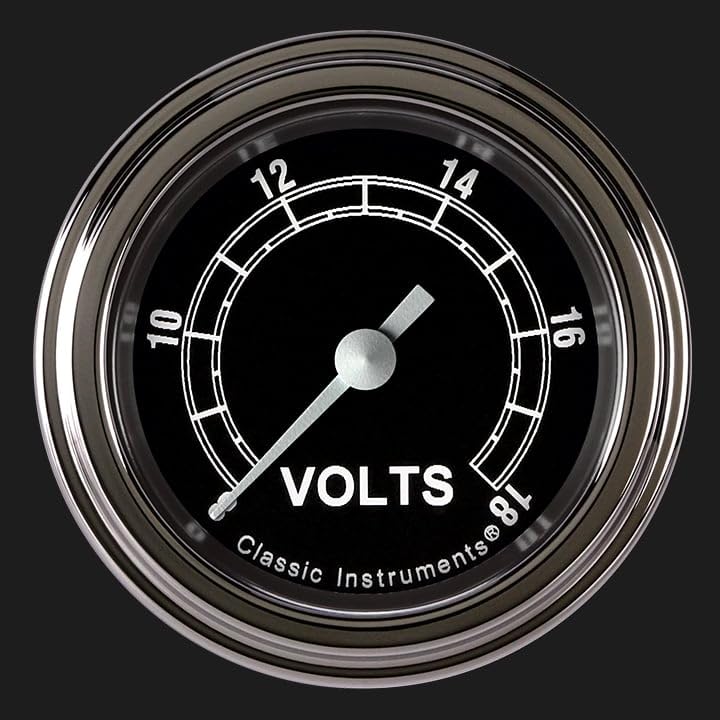 TR130SLF Classic Instruments Traditional 2-1/8" Volt Gauge Full Sweep