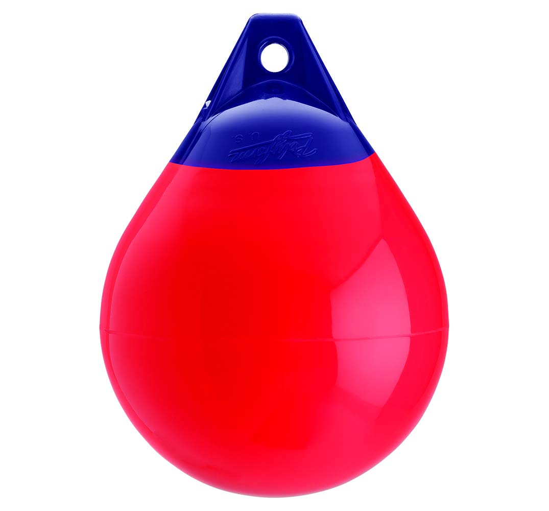New A Series Boating Accessories Buoy polyform 84-334-489 Dia. 14 1/2" Height 19-1/2" Red Eye 1-1/8"