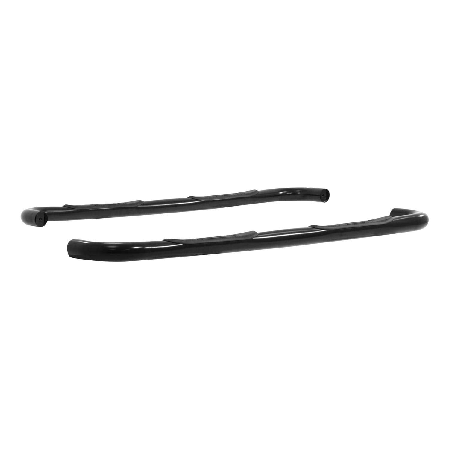 3-Inch ARIES Round Black Steel Nerf Bars, No-Drill, Fits Select Chevrolet, GMC C, K