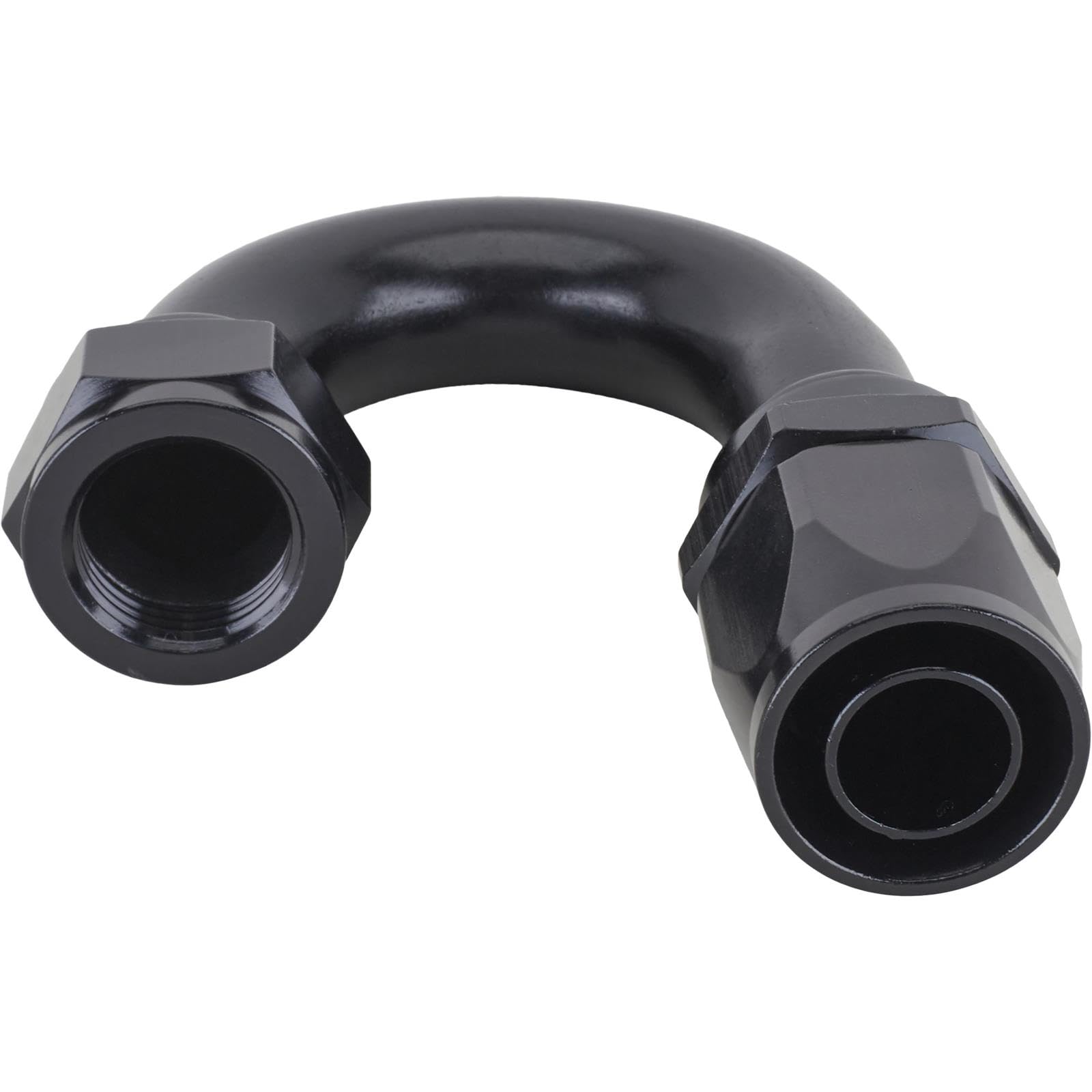 Fragola Performance Systems #12 Fem X #16 Hose 180 Deg Expanding Hose End Black 231813-BL