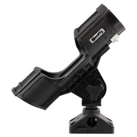 Orca Rod Holder Scotty #400-BK w/ #241L Side Deck Mount, Black, Small