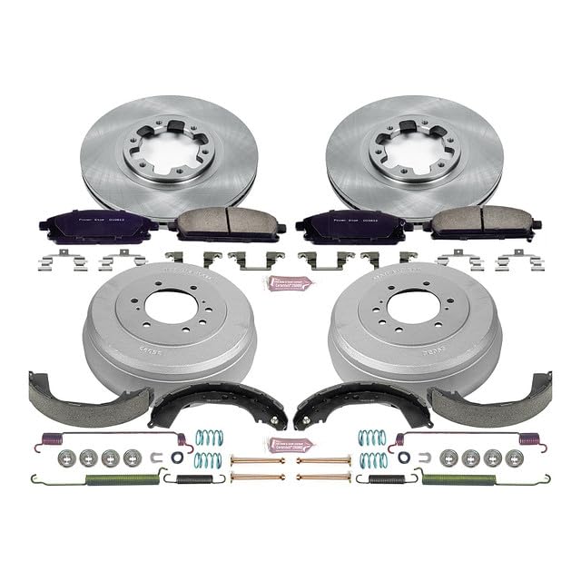 Power Stop Autospecialty KOE15115DK Front and Rear Replacement Brake Kit-OE Brake Drums & Ceramic Brake Pads