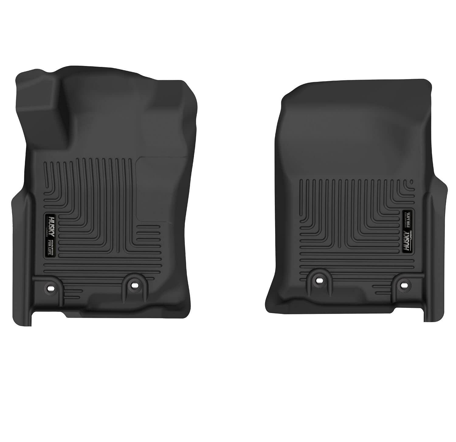Husky Liners Floor Mats X-act Contour | Fits 2013-2024 Toyota 4Runner; 2014-2024 Lexus GX460 | Front Row, 2-pc Black - 53761