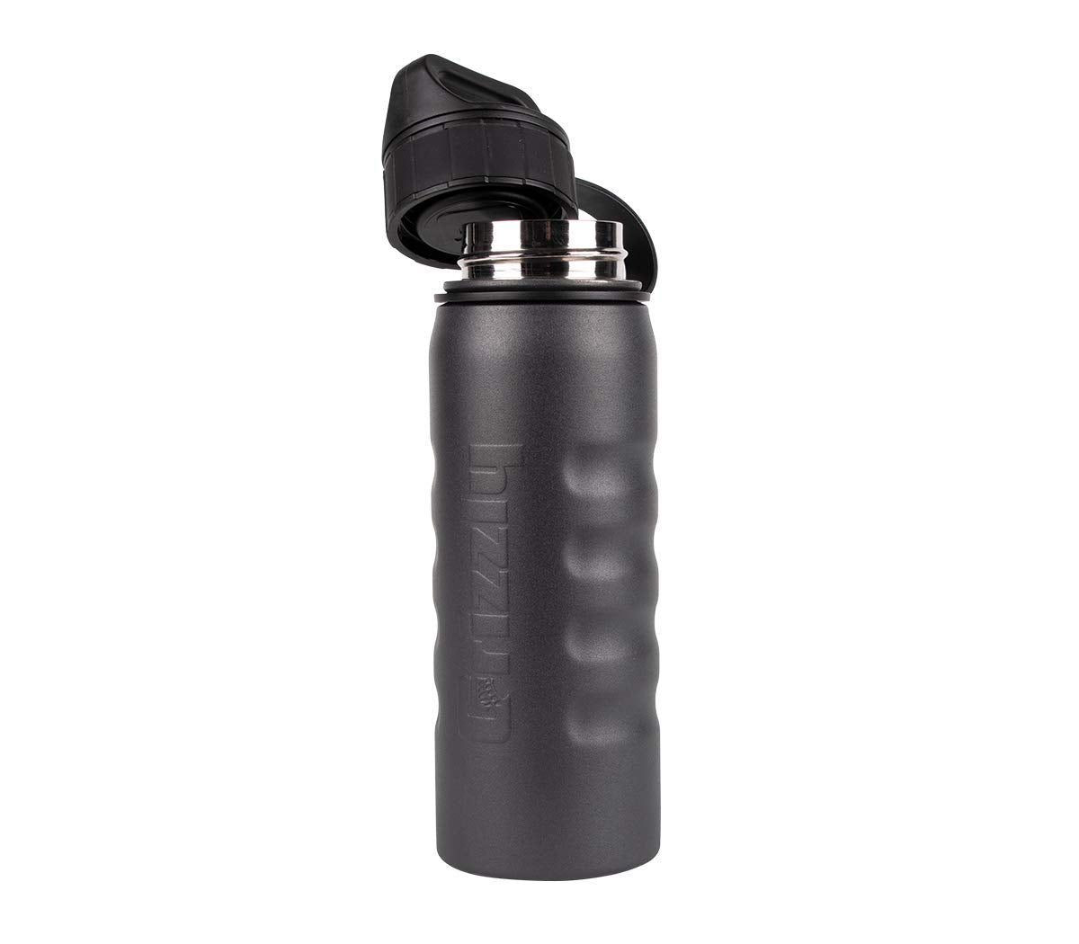20 oz Grizzly Grip Water Bottle | Vacuum Insulated | Stainless Steel with Insulated Lid | For Gym Women Men Beach Camping Hiking Fishing Hunting Sports | Charcoal