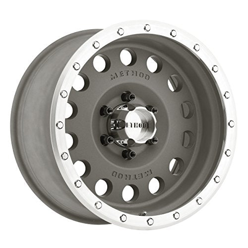 Magnesium Grey Method Race Wheels Hole Wheel with Machined Lip (16x8"/5x4.5") 0 mm offset