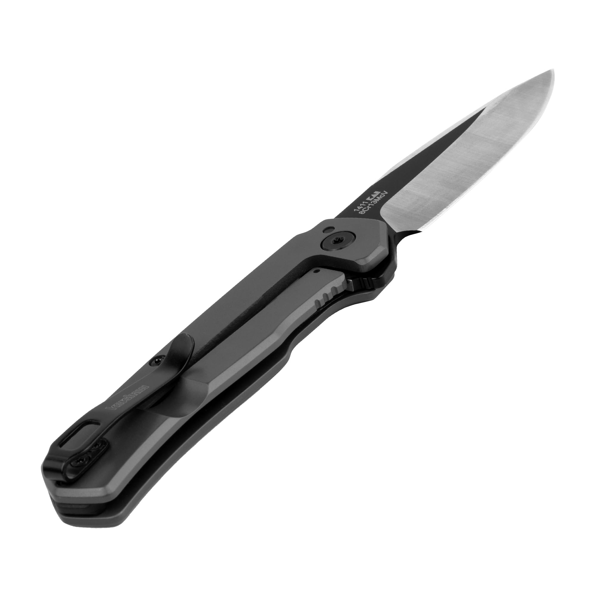 Kershaw Folding Thermal Pocket Knife, 2.95 in Gray PVD Finish Blade, Assisted Opening, Pocketclip, Every Day Carry