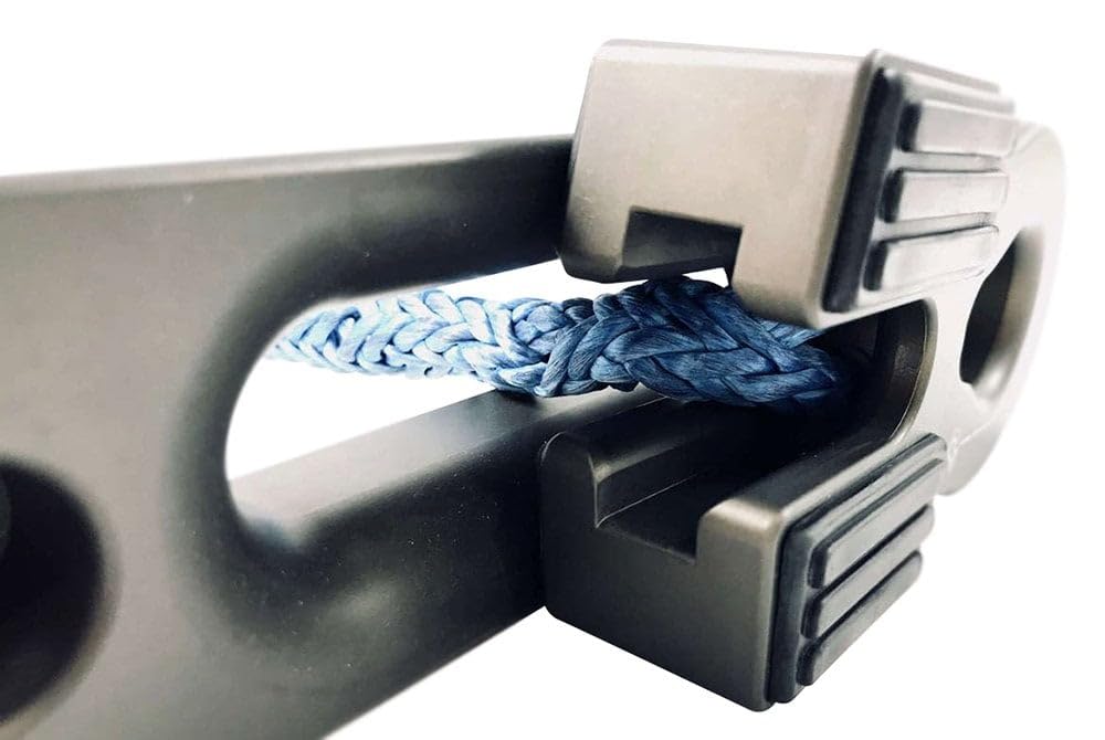 Flat Splicer Factor 55 Low-Profile Design for Synthetic Rope, Fits Synthetic Rope up to 1/2" - Gray