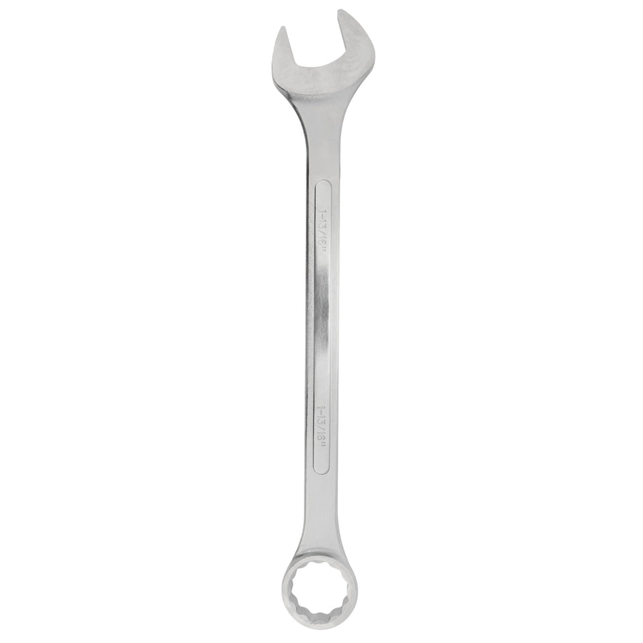 W379B Performance Tool 1-13/16 inch Jumbo Combination Wrench, Drop-Forged Chrome Alloy Steel, Satin Chrome Finish, Rounded Box End
