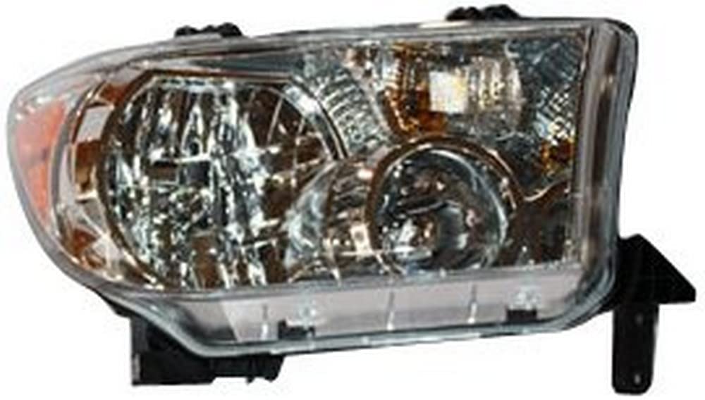 Right TYC Headlight Assembly Compatible with 2007-2013 Toyota Tundra