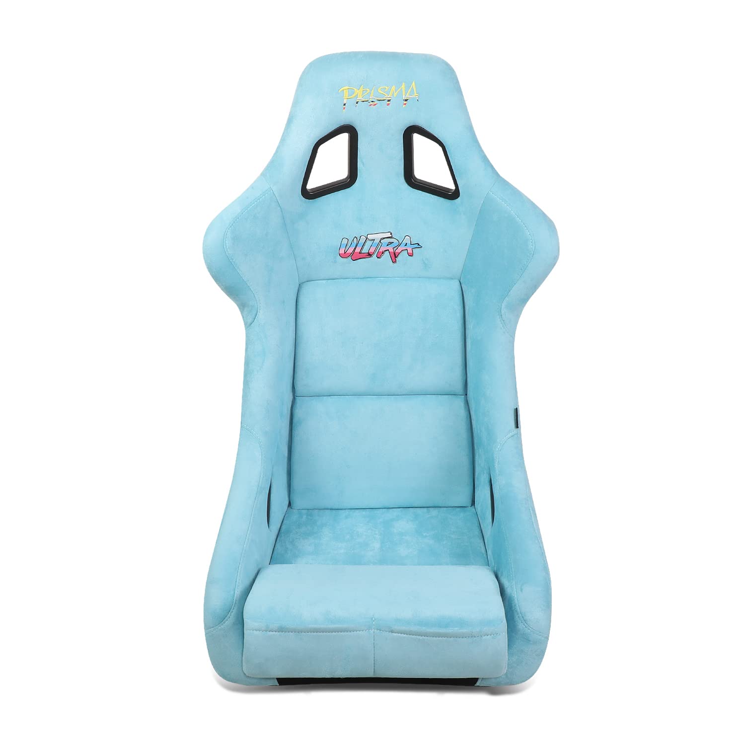NRG Innovations Prisma NRG-FRP-302TEAL-ULTRA Fixed Back Bucket Racing Seat with Bottom Mount Bracket, Teal Colored Seat/Gold Flake Back, 24" W X 36" H X 18" D