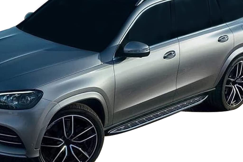 Aluminum Black Horse OEM Replica Running Boards Compatible with2020-2024 Mercedes-Benz GLS450/GLS580