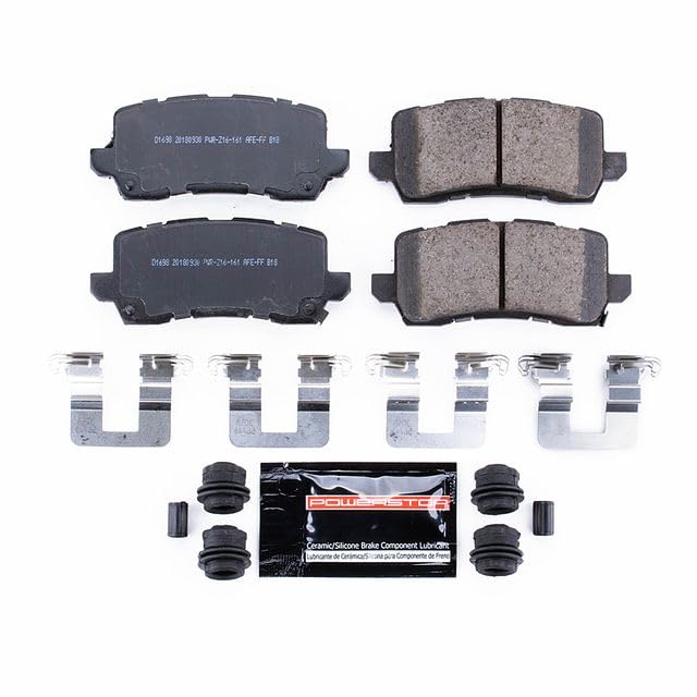 Power Stop Z23-1698 Z23 Evolution Sport Carbon Fiber Infused Ceramic Brake Pads with Hardware For Acura MDX, Acura RLX, Acura TLX, Honda Odyssey [Model Specific]