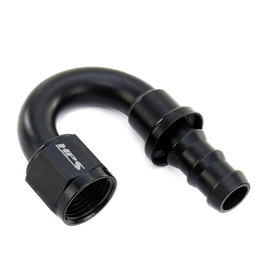 180 Degree HPS Performance -8 Push-On Aluminum AN Hose End, 150-1808
