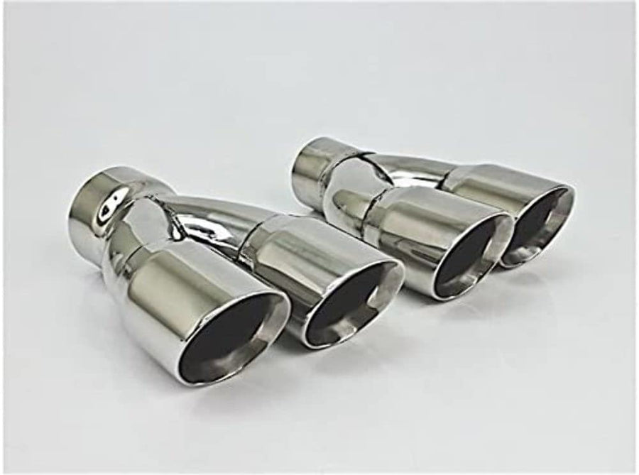 Different Trends 3.00In Double Wall Dual Angle Right Ss Exhaust Tip 3.00In Id / 6.25Inx3.00In Od - DT-30083R