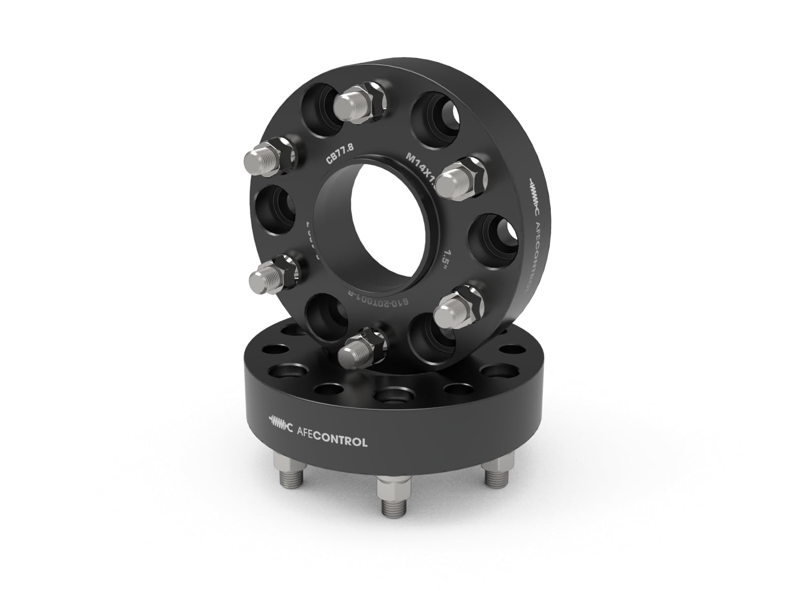 aFe Control Wheel Spacers Forged Aluminum - #610-20T001-B - RAM 1500 (DT) 19-25 6x5.5mm, CB 77.8mm, 1-1/2 in Thickness