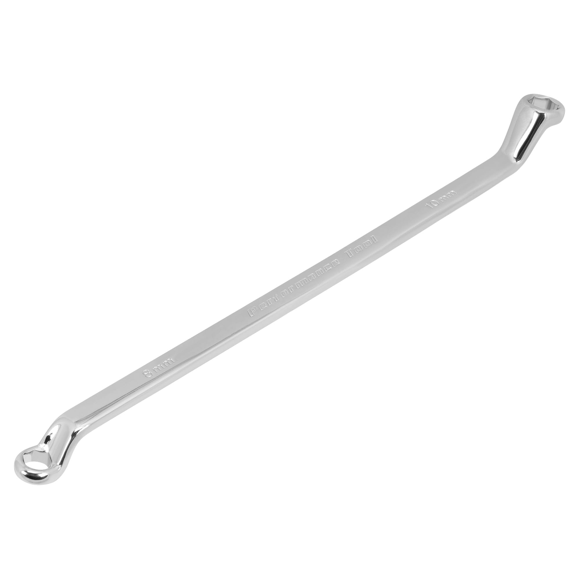 Offset Brake Bleeder Wrench Performance Tool - 8 x 10mm, Model Number W80620, Silver