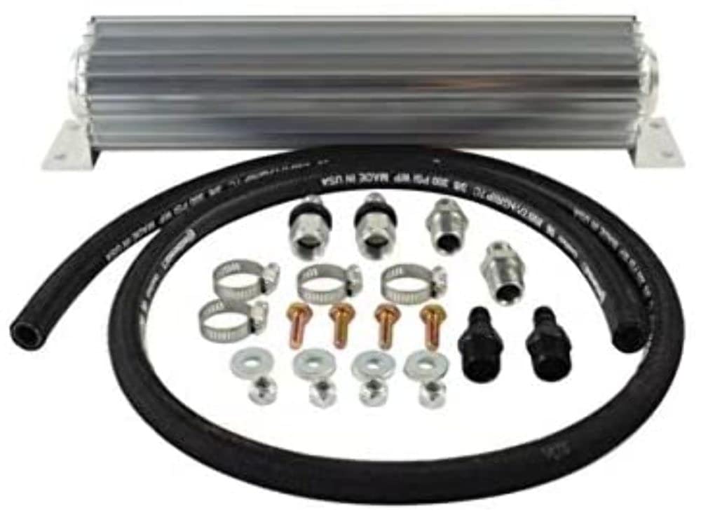 CK100-8 Performance Steering Components Single 16 Inch Pass Heat Sink Super Flow Fluid Cooler