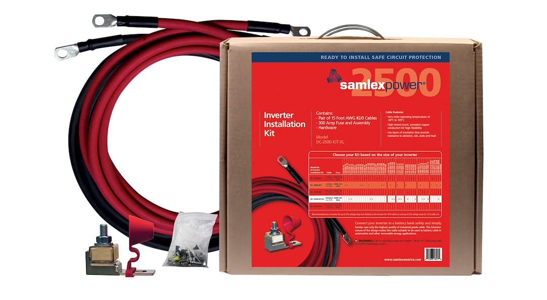 DC-2500-KIT-XL Samlex 300A Inverter Installation Kit
