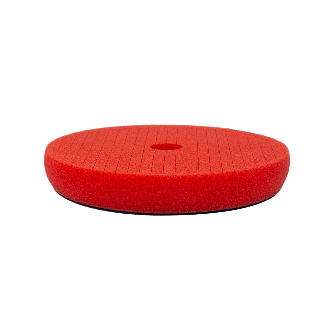 Maxshine 6" Cross Cut Universal Polishing Foam Pad for Finishing – Hook & Loop – Compatible with DA & Rotary Polishers – Cross Cut Design for Heat Control & Efficient Compound Delivery