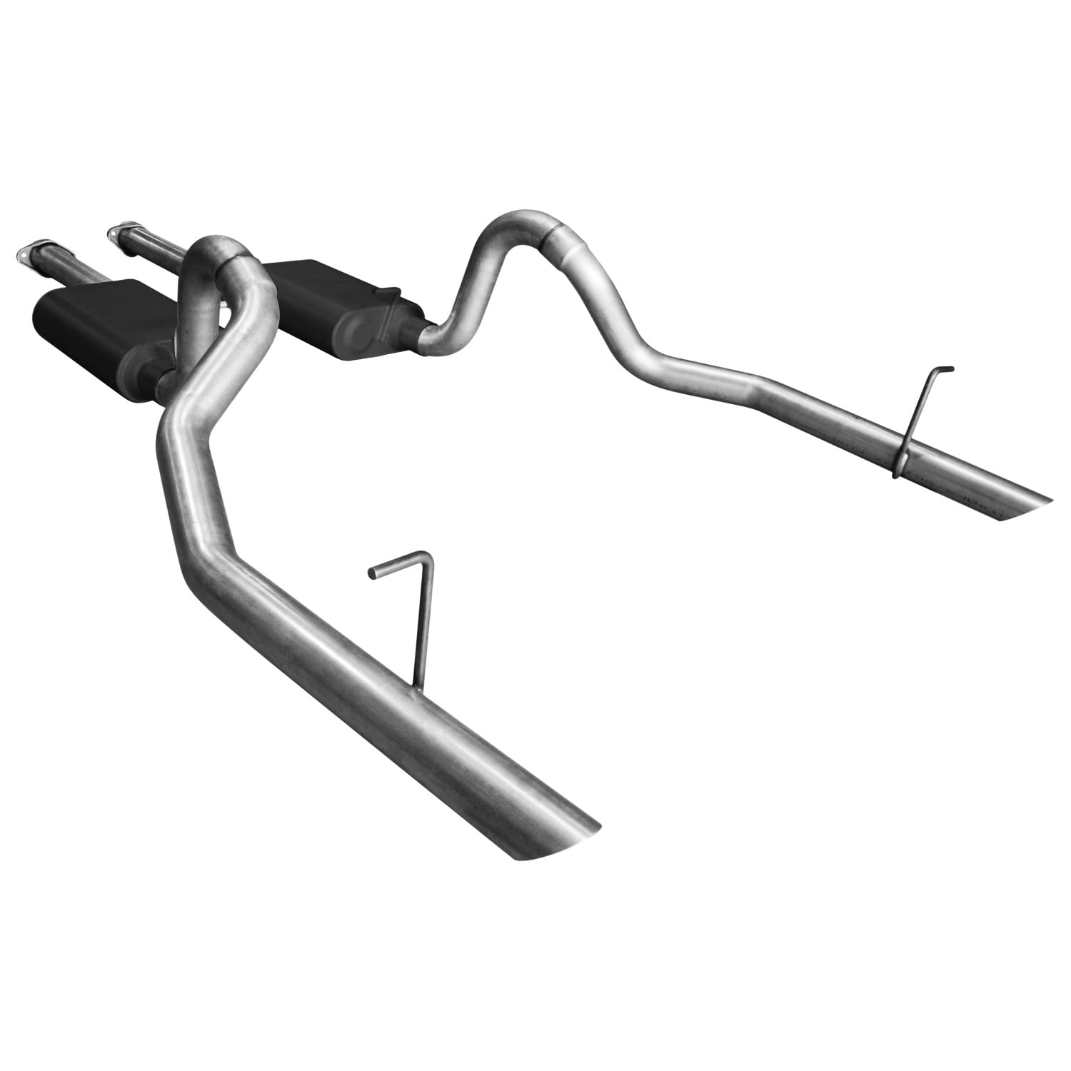 American Thunder Flowmaster 17112 Cat-Back Exhaust Kit 2.5 Inch Aluminized Steel Compatible with 1994-1997 Ford Mustang GT and Cobra with 4.6L SOHC or 5.0L engine