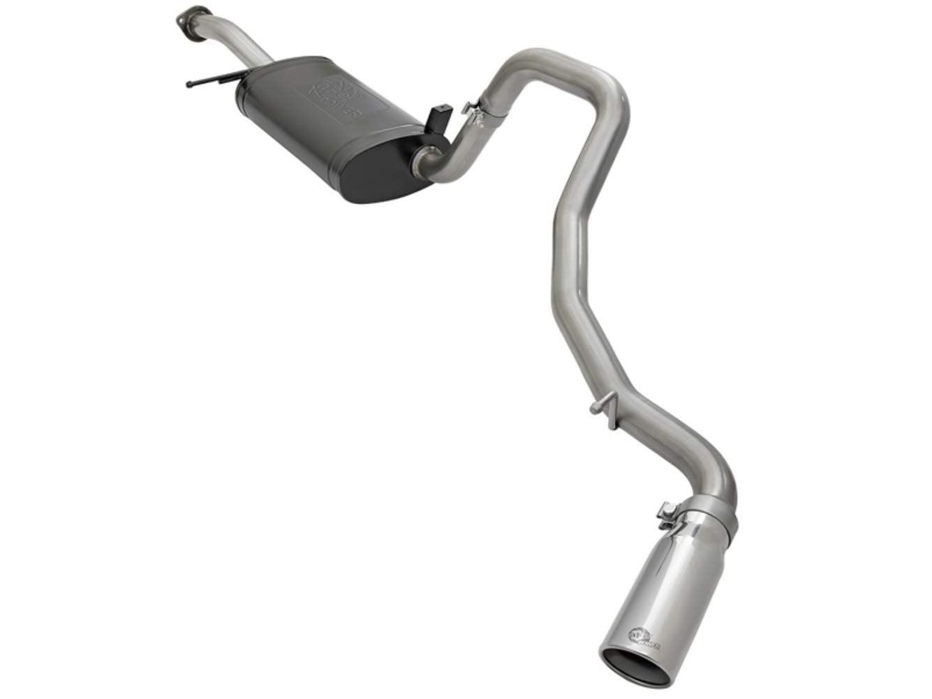 Mach Force-Xp aFe Power 49-36121-P 304 Stainless Steel Cat-Back Exhaust System with Polished Tip, 1 Pack