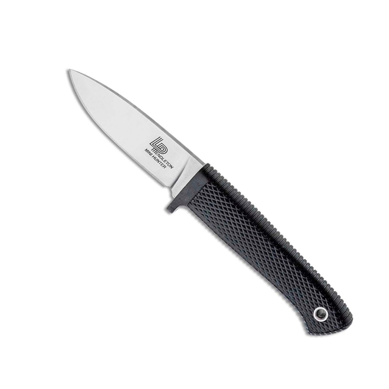 Pendleton Mini Hunter COLD STEEL Compact Lightweight 3-Inch 3V Steel Fixed Blade Hunting Knife Ergonomic Kray-Ex Handle, Resistant Secure-Ex Sheath