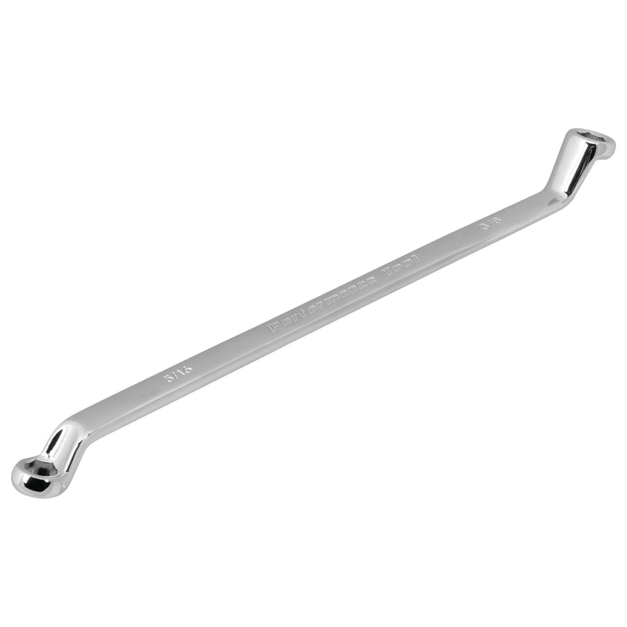 Offset Brake Bleeder Wrench Performance Tool - 5/16in. x 3/8in. Model Number W80617, Silver