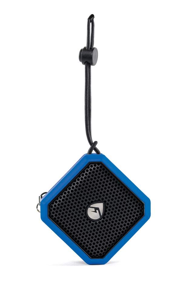 EcoPebble Lite GDI-EXPLT502 ECOXGEAR Rugged Waterproof Floating Portable Bluetooth Wireless 5-Watt Mini Smart Speaker (Blue)