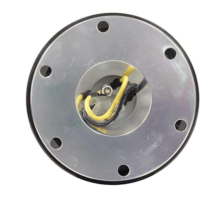 NRG Innovations 6-Holes Gen 1.5 Racing Steering Wheel Quick Release Adapter With Mounting Bolts, Black Ring, NRG-SRK-100BC