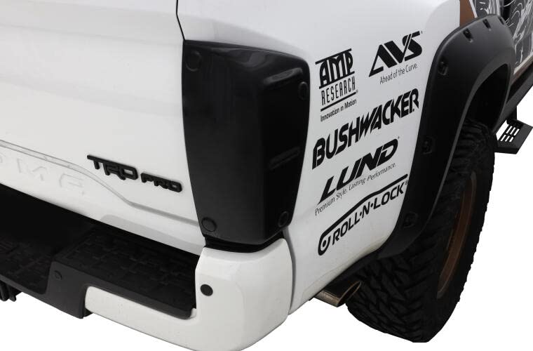 Tailshades Auto Ventshade / Blackout | Fits 2016-2023 Toyota Tacoma, 2 pcs. | Black - 33418