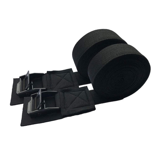 Black XHXseller Thread-On J-Style Vibrant Nylon Cargo Strap Adapter for Roof Rack, Compatible with Passenger Car