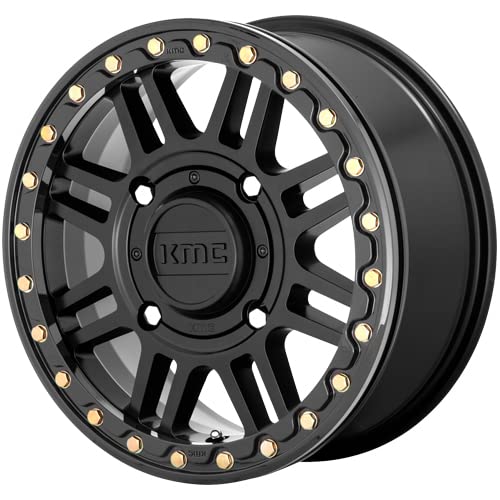 KMC Wheels KS250 Powersports 15X10 4X137 S-BLK BLK-RING 00MM - KS25051048700