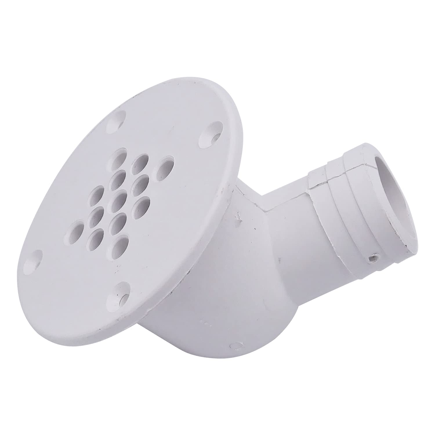 T-H Marine Scupper Drain Cockpit, UV-Stabilized Polymer Marine Drain Fitting with Check Ball Design, Easy Installation 1.5" Hose Compatibility, Leaf Guard Technology for Debris Prevention