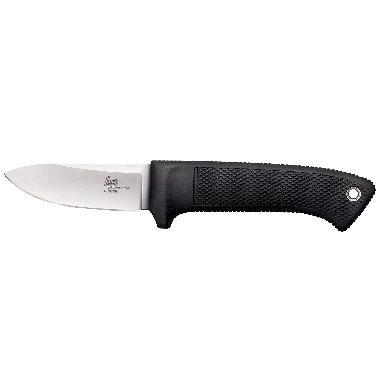 Cold Steel 3.5" Pendleton Hunter AUS 10A Stainless Steel Drop Point Fixed Blade Outdoor Camping Game Hunting Knife Ergonomic Kray-Ex Handle, Weather-Resistant Secure-Ex Sheath