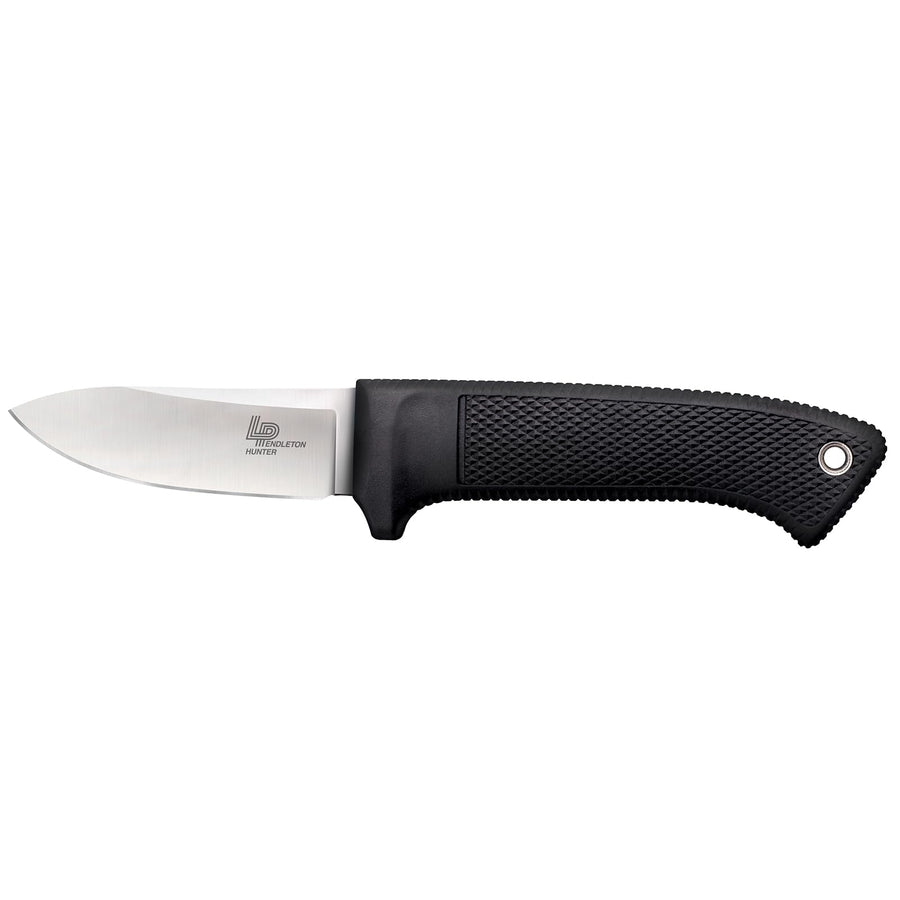 Cold Steel 3.5" Pendleton Hunter AUS 10A Stainless Steel Drop Point Fixed Blade Outdoor Camping Game Hunting Knife Ergonomic Kray-Ex Handle, Weather-Resistant Secure-Ex Sheath