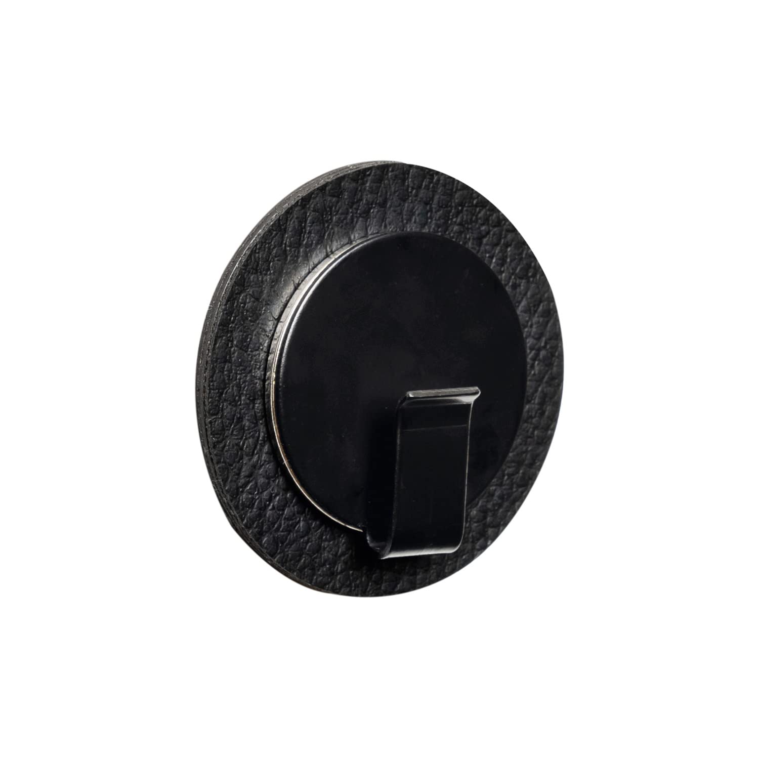silwy® Clever Magnetic Hook Including Black Metal Nano Gel Pad Black - Reusable, Flexible and Washable - Perfect for Camping, Caravaning and Boating