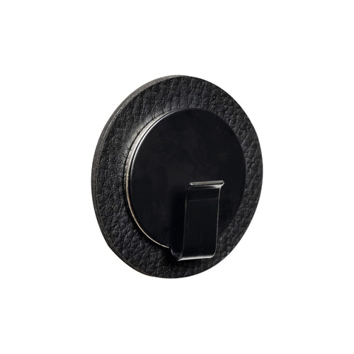 silwy® Clever Magnetic Hook Including Black Metal Nano Gel Pad Black - Reusable, Flexible and Washable - Perfect for Camping, Caravaning and Boating
